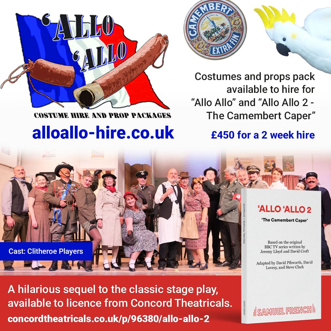Allo Allo Hire advert MKTOC Allo Allo Hire advert